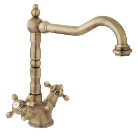 Смеситель CEZARES GOLF-LS2-02 для раковины,бронза с донным клапаном