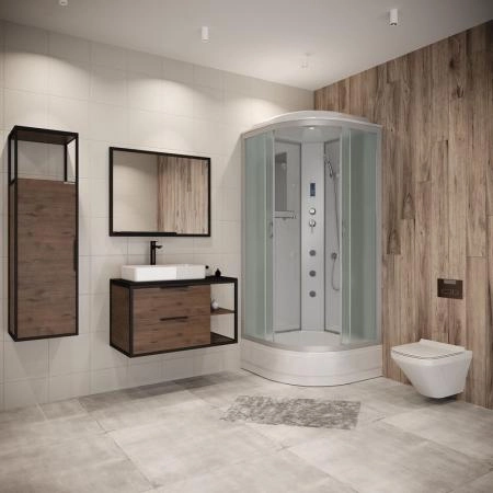 Душевая кабина Niagara NG-3301-14F 900х900х2150 средний поддон 26см стекло матовое