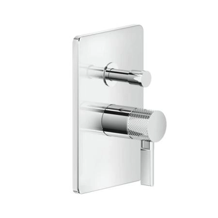 Gessi Inciso Смеситель для душа с переключателем на 2 выхода, встраиваемый, внешняя часть, цвет: хром