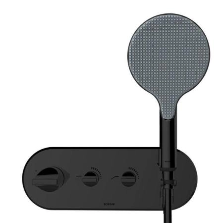 Смеситель для душа Bossini Apice Z00521.073 с термостатом, черный матовый