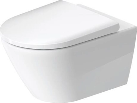 Duravit D-Neo унитаз 370x540 мм, подвесной # 257709, Rimless, без смывного края, сиденье с плавным опусканием, цвет белый