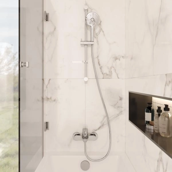 Смеситель VitrA Flow Soft  A42946EXP настенный однорычажный хром латунь