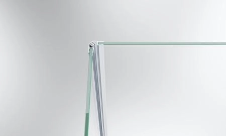 Душевой уголок BelBagno KRAFT 100x80 прозрачное стекло 6 мм профиль хром KRAFT-AH-12-100/80-C-Cr-L