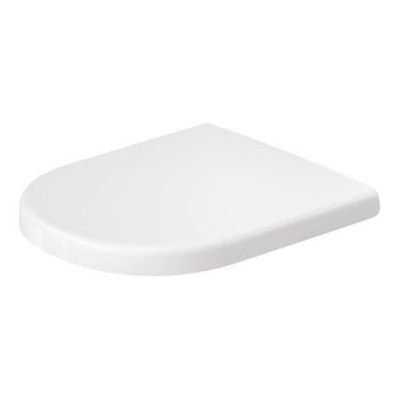 Duravit D-Code Сиденье для унитаза, петли: нержавеющая сталь, с микролифтом, цвет: белый