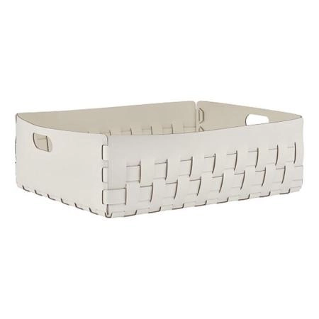 Colombo Adj Корзинка Bottega 60x50хH20см., напольная, цвет: белый/панна котта