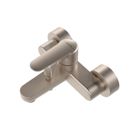 Смеситель VitrA Root Round  A4272534EXP настенный однорычажный брашированный никель латунь