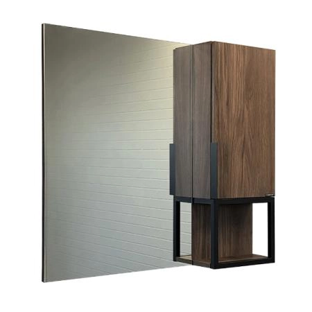 Зеркало-шкаф Comforty Равенна Лофт-90 00-00006656 Дуб темно-коричневый