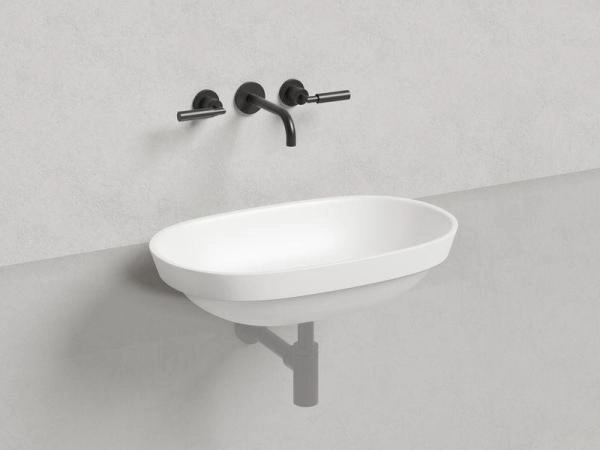 Раковина Salini MAREA 01 S-Stone матовая 65x39 1802201M полувстраиваемая