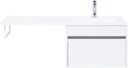 Тумба под раковину Aquanet Токио 58 белый (подвесная, 1 ящик)