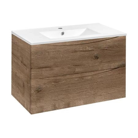 Тумба под раковину Vincea Mia 900 подвесная, 2 выкатных ящика soft close, V.Oak
