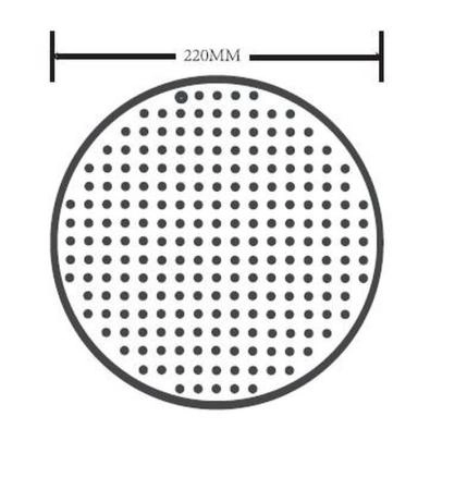 Верхний душ ESKO TS1300 хром 226 мм