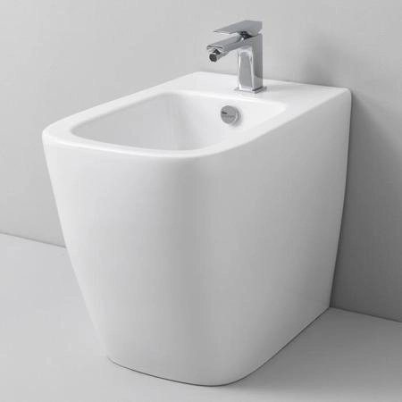 Artceram A16 Биде напольное 36х52 см, 1 отверстие, цвет: матовый  белый