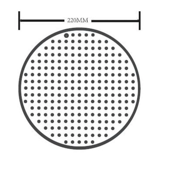 Верхний душ ESKO TS1300 хром 226 мм
