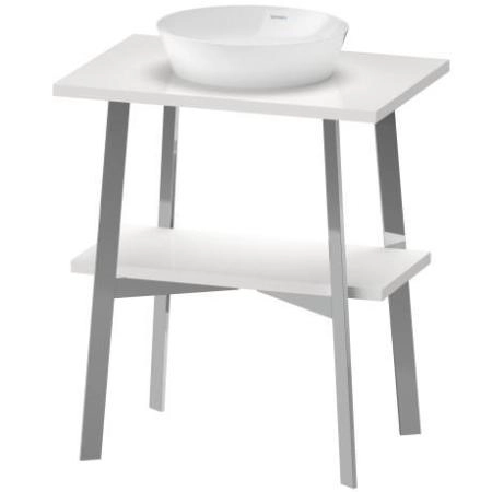 Duravit Cape Cod Консоль 80.5x70x48см напольная с раковиной, с 1 отв. под смеситель, с 1 полкой, цвет: белый глянцевый
