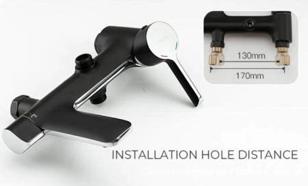 Душевая система Gappo G2403-6 чёрный/хром