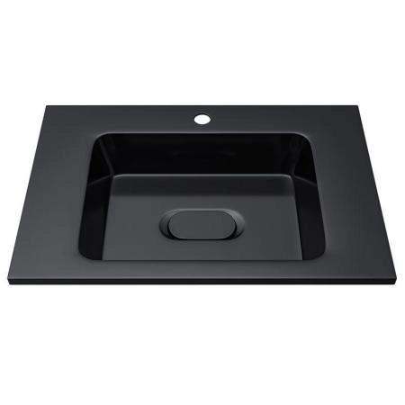 Раковина для ванной Uperwood Modul 65 см, черная глянцевая