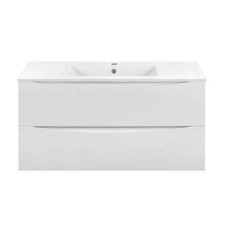 Тумба под раковину Vincea Mia 1000 подвесная, 2 выкатных ящика soft close, G.White