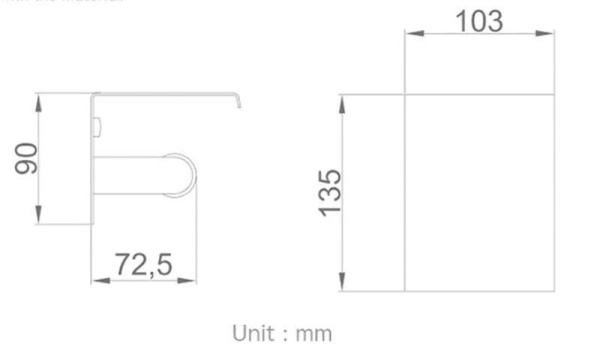 Полка+бумагодержатель Frap F502-6 цвет-черный