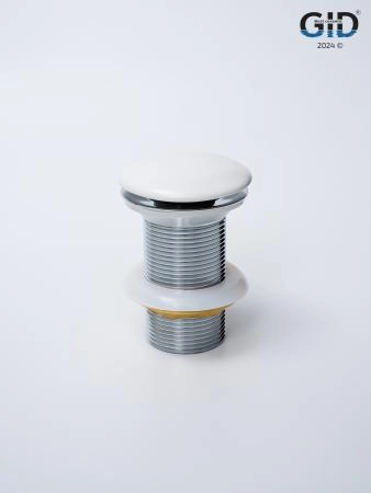 Донный клапан Gid без перелива Whm100 74403K белый матовый 7x7x10