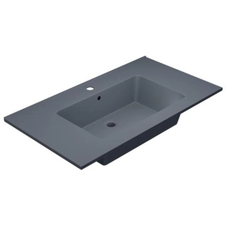 Раковина кварцевая Uperwood Parma Quartz, 85 см, серая матовая, бетон