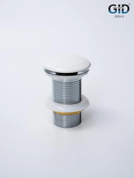 Донный клапан Gid без перелива Whm100 74403K белый матовый 7x7x10