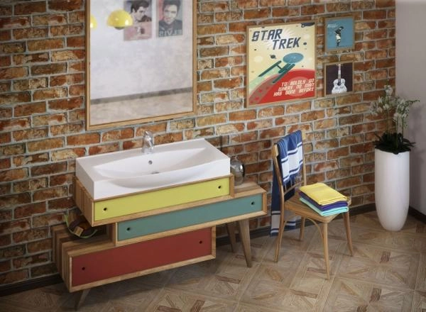 Раковина Kirovit Элвис 85 см подвесная