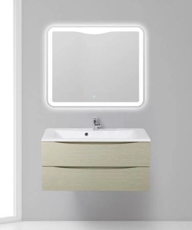 Тумба под раковину Belbagno MARINO Bianco Opaco подвесная 1000x445x500 MARINO-1000-2C-SO-BO-P