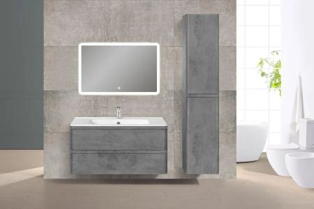 Тумба под раковину Vincea Vico 1000 подвесная, 2 выкатных ящика soft close, Beton