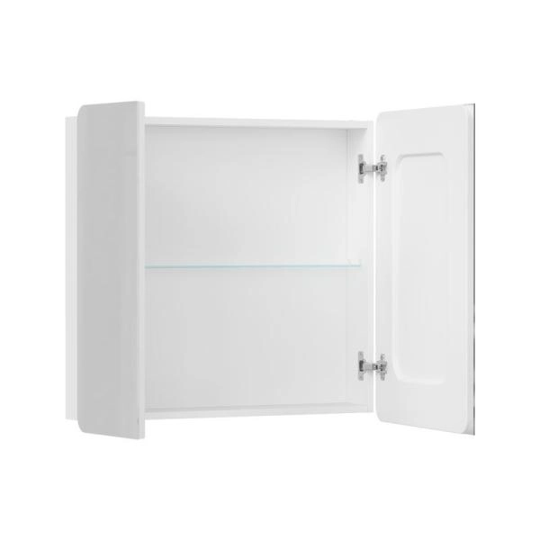 Шкаф зеркальный Volna 70 белый глянец