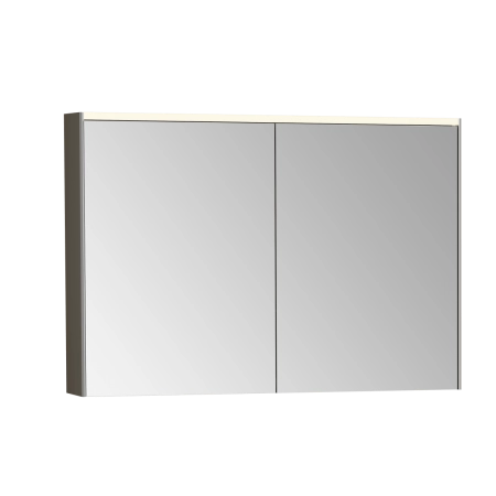 Зеркальный шкаф VitrA Core  66912 100 см брашированный хром с подвесткой
