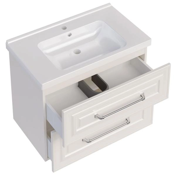 Тумба ASB-Mebel Валенца 80 Слоновая кость подвесная под раковину Гармония 80