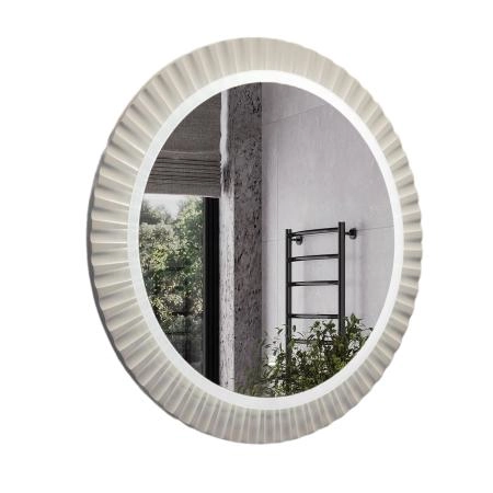 Зеркало Comforty Мадрид-70 00-00014251 круглое светодиодная подсветка бесконтактный сенсор серый шёлк