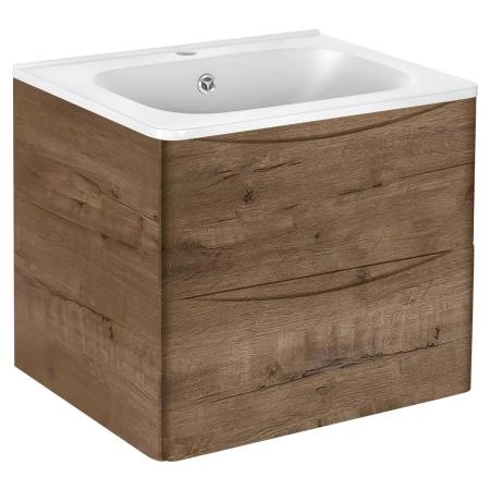 Тумба под раковину Vincea Paola 600 подвесная, 2 выкатных ящика soft close, Beton