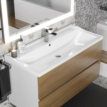 Раковина Uperwood Family 80 см, прямоугольная, белая