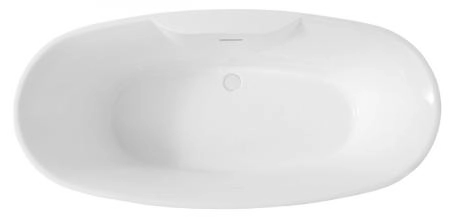 Акриловая ванна ABBER AB9323 отдельностоящая цвет белый