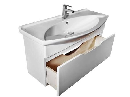 Тумба под раковину Dreja Q Laguna 105 99.0104 подвесная цвет белый