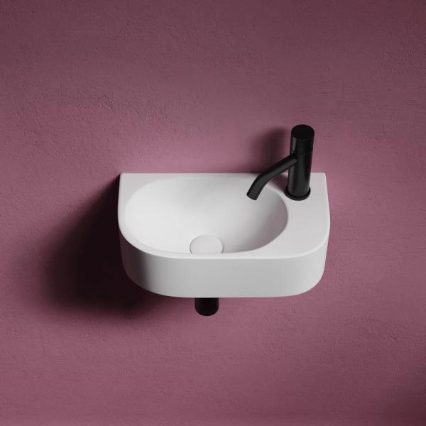 Умывальник подвесной прямоугольный (чаша слева, отверстие под смеситель справа) Element 409x224x110мм