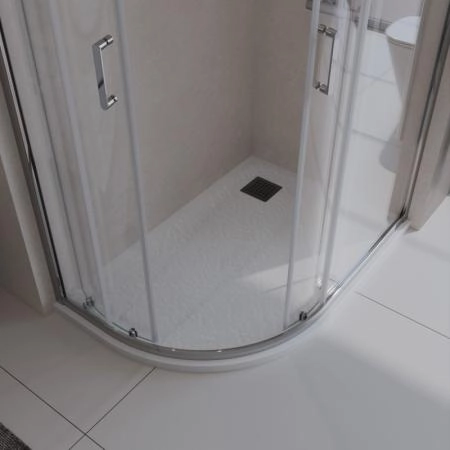 Душевой поддон BelBagno 120x80 искусственный камень белый асимметричный TRAY-MR-UNO-RH-120/80-550-35-W-L-CR