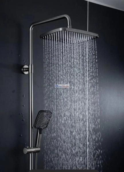 Душевая система Gappo G2418-29 с изливом оружейная сталь