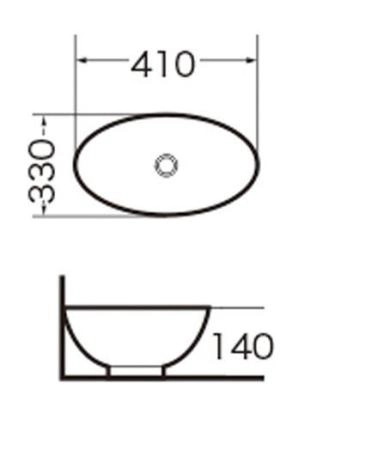 Раковина Grossman GR-3018 (410*330*140) белая