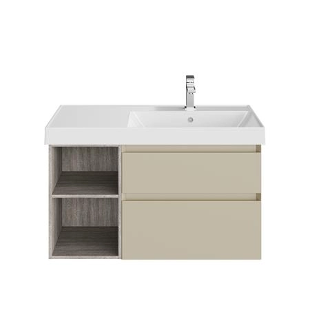 Kerama Marazzi Cubo Тумба подвесная 90см, правая, цвет: лимо матовая