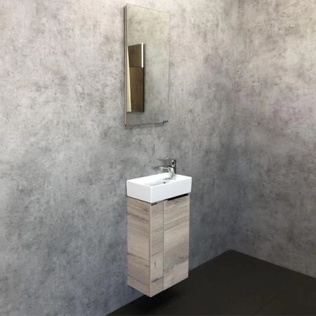 Тумба с раковиной Comforty Асти-40 дуб дымчатый