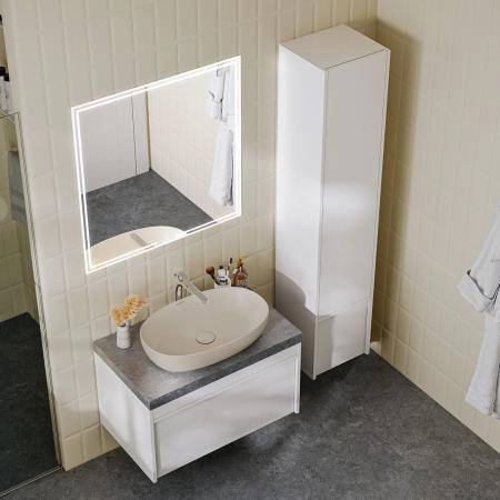 Раковина Kerama Marazzi PLAZA ПЛАЗА PLR.wb.60\SAN накладная 60, песочная матовая
