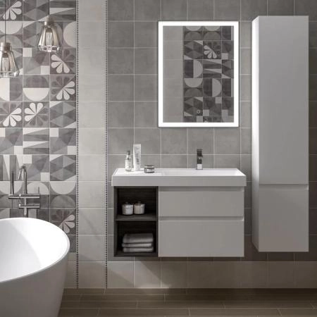 Пенал Kerama Marazzi CUBO КУБО CUB.165Rh\WHT.M подвесной правый 165, белый матовый