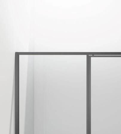 Душевая дверь Vincea Slim 8mm VDP-4SL120CLGM, вороненая сталь, стекло прозрачное