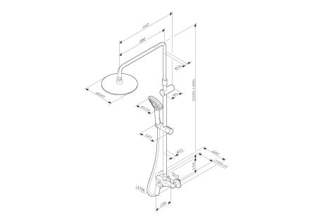 Душевая система AM.PM Sunny F0785C800 хром