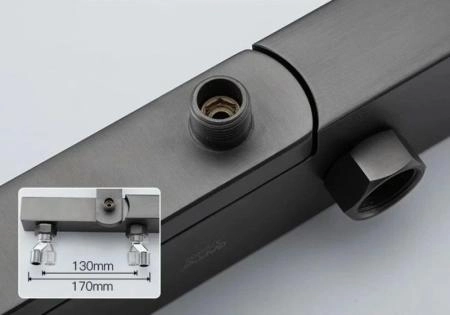 Смеситель Gappo G3217-9 для ванны оружейная сталь