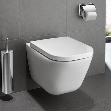 Roca The Gap Square Унитаз подвесной 35x54см, безободковый, цвет: белый