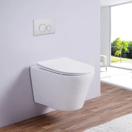 Унитаз Esbano CLAVEL (White) подвесной безободковый микролифт