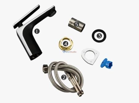 Смеситель для раковины Frap F1057 черный хром